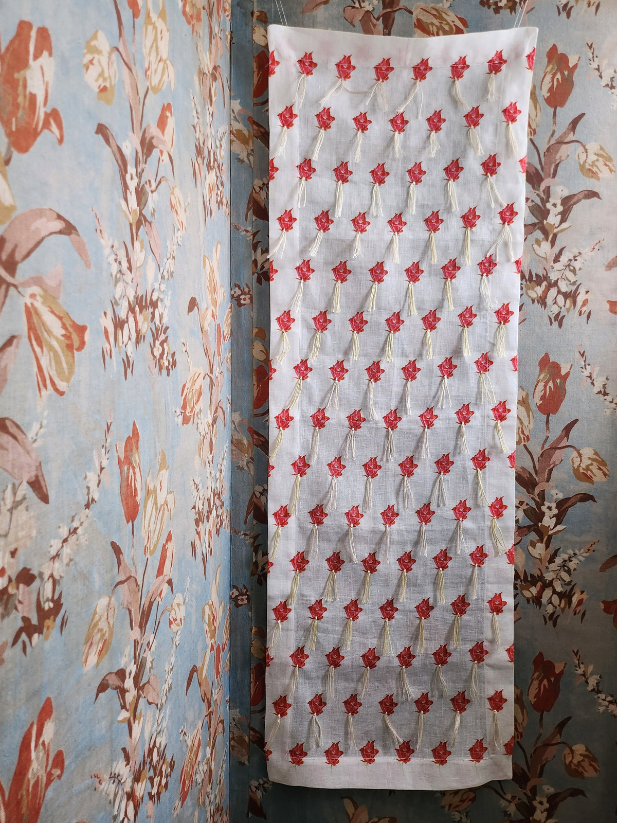 Vintage Red petite hand knotted runner