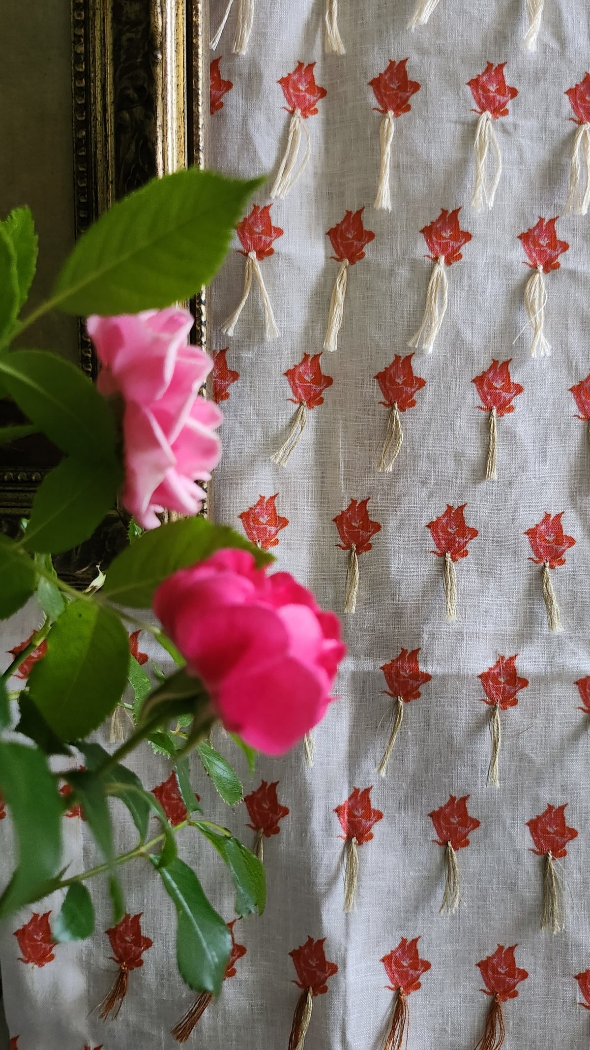Vintage Red petite hand knotted runner