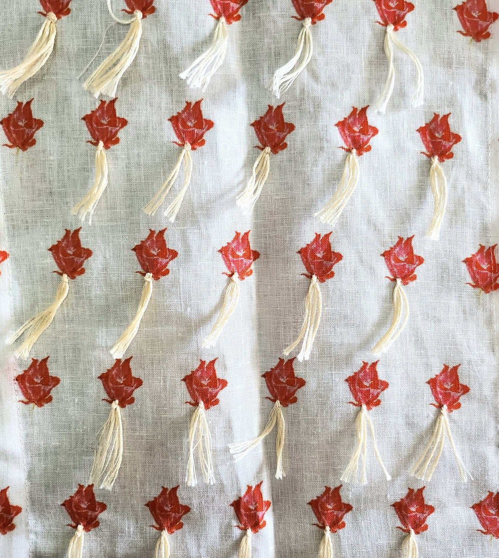 Vintage Red petite hand knotted runner