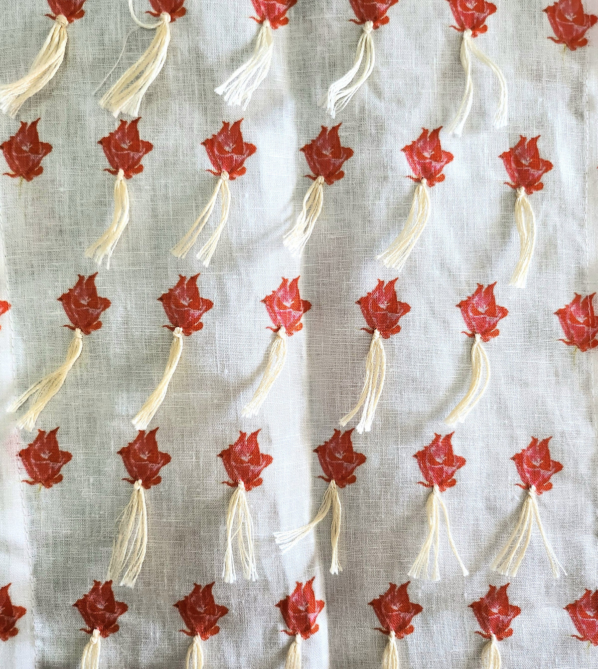 Vintage Red petite hand knotted runner